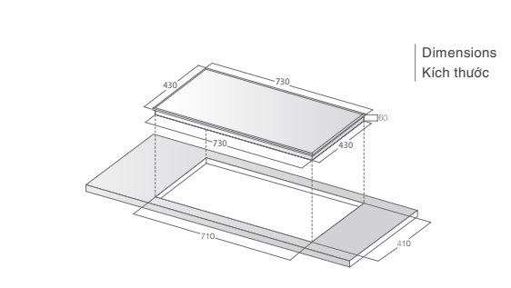 Bếp từ đôi LCI 809P