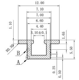 Bánh xe cửa lùa lắp cho 1 cánh (4 bánh xe) GR67.1