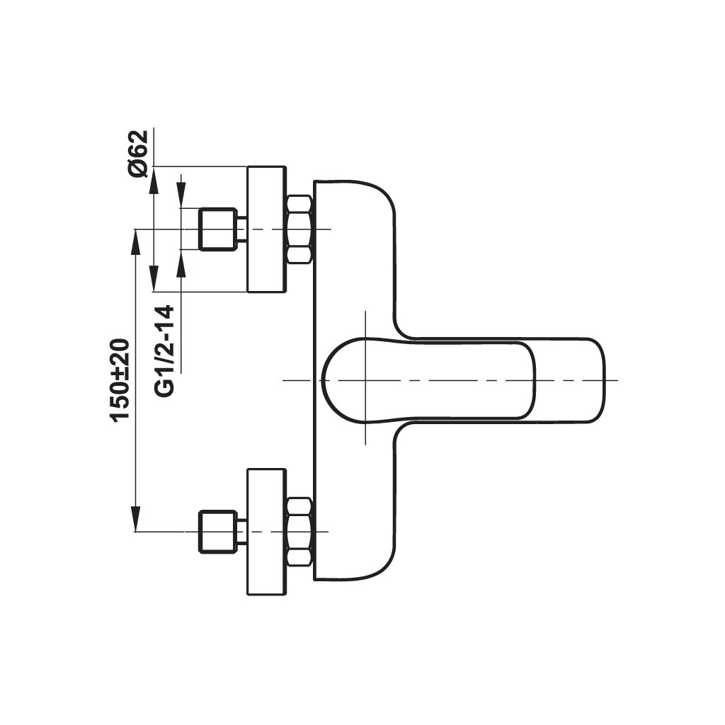 Bộ trộn nổi 2 đường nước UNI