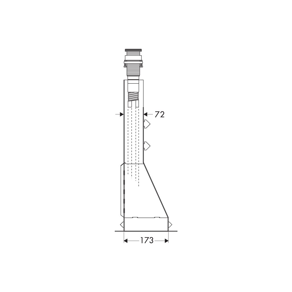 Bộ âm cho bộ trộn bồn tắm 4 lỗ