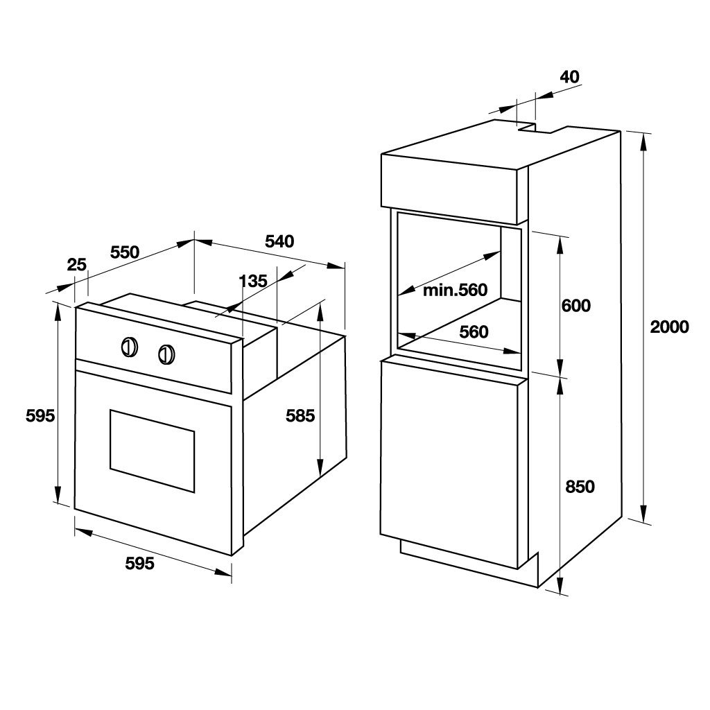 LÒ NƯỚNG ÂM TỦ HO-T60C