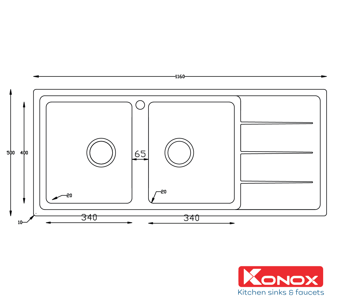 Chậu rửa bát Beta 1160
