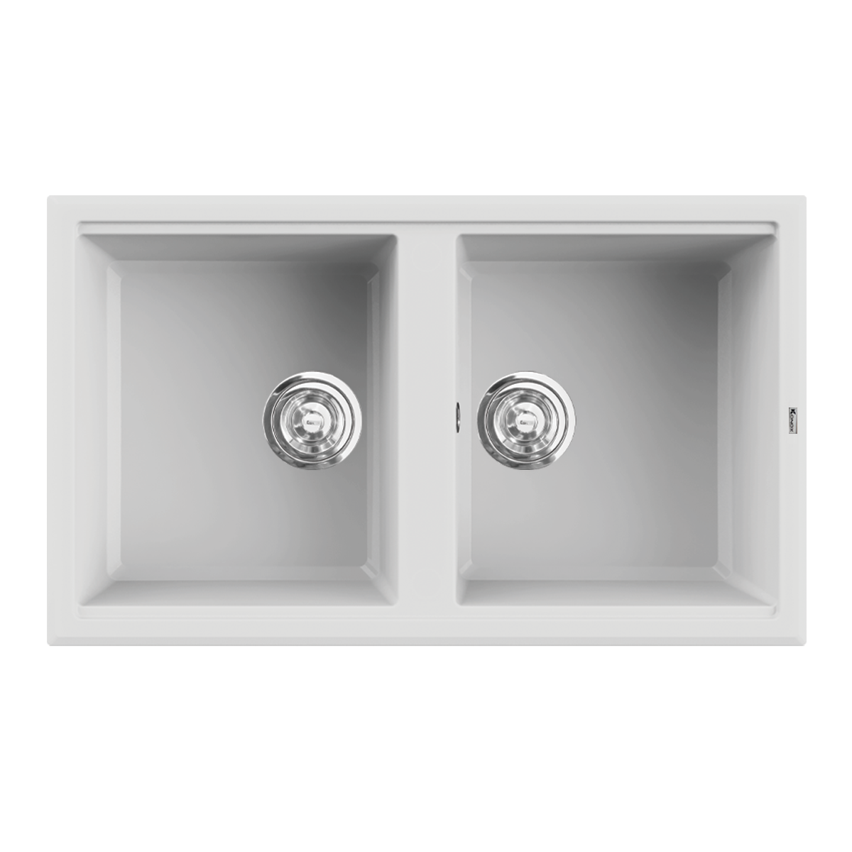 Chậu rửa bát đá Phoenix 860 White Silver