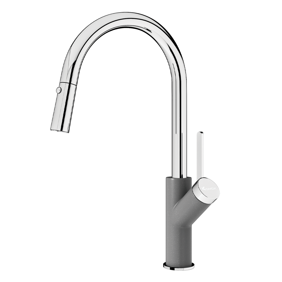 Vòi rửa bát rút dây Ponte Grey